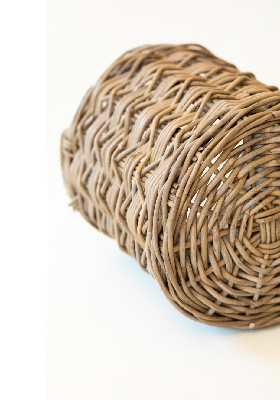 Rattan Round X Weave Basket