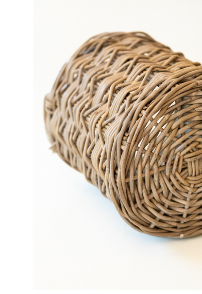 Rattan Round X Weave Basket