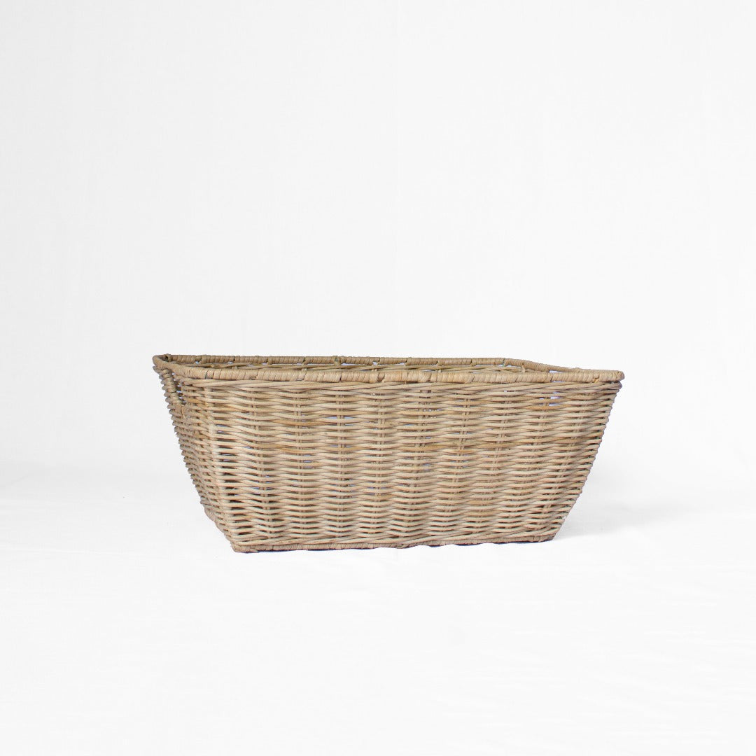 Rattan Rectangle Storage Basket Natural – Basketly