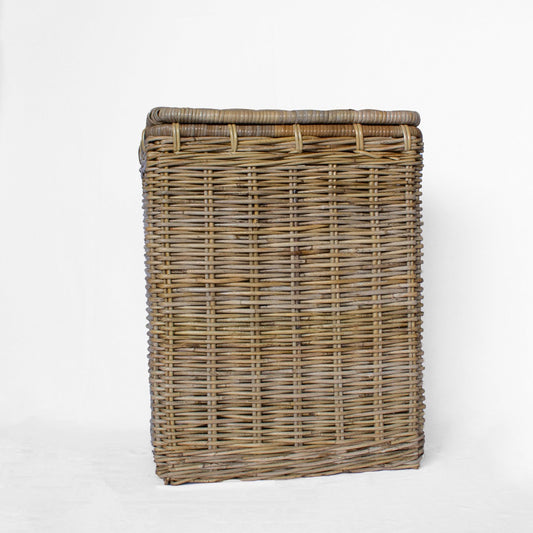 Rattan Rectangle Laundry Basket with Linen Inner Bag