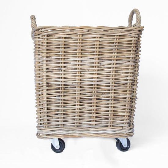 Rattan Square Kubu Grey Basket Basketly