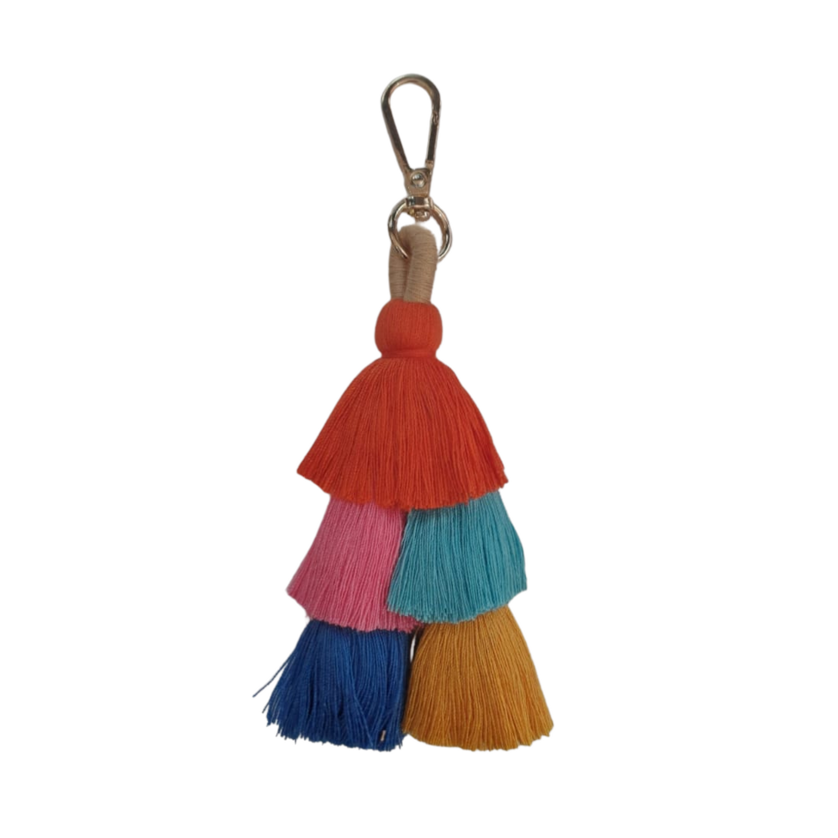 Double Tassel Keyring (Multiple Colours) Basketly