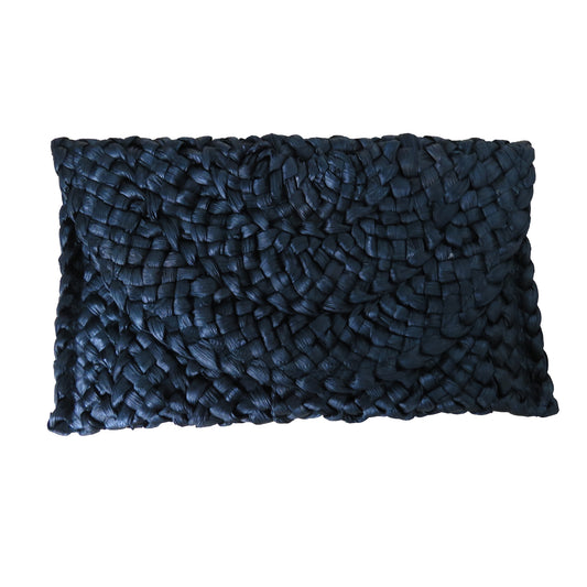 Hadly Black Woven Clutch