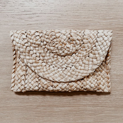 Hadly Natural Woven Clutch