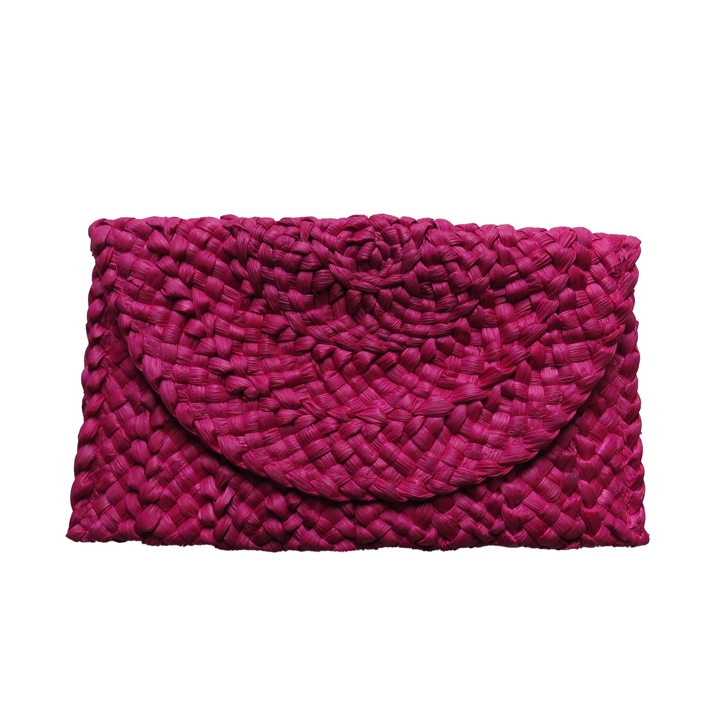 Hadly Pink Woven Clutch