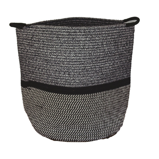 Navy Two-tone Cotton Basket