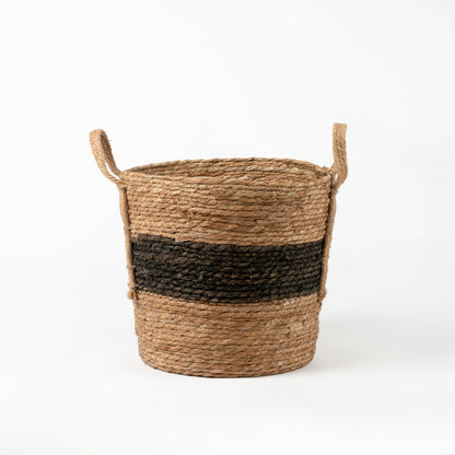 Black Striped Basket