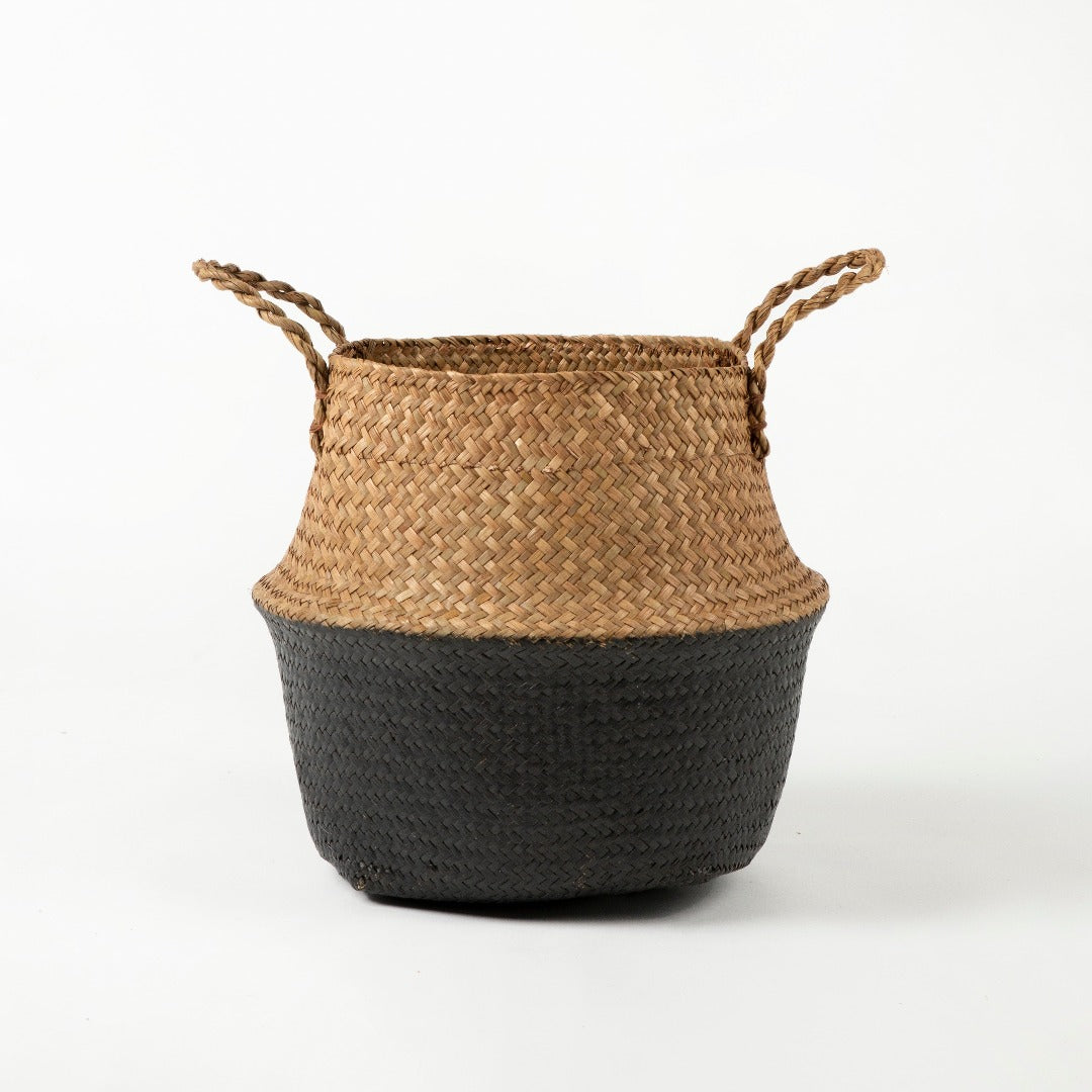 Black Bottom Seagrass Belly Basket