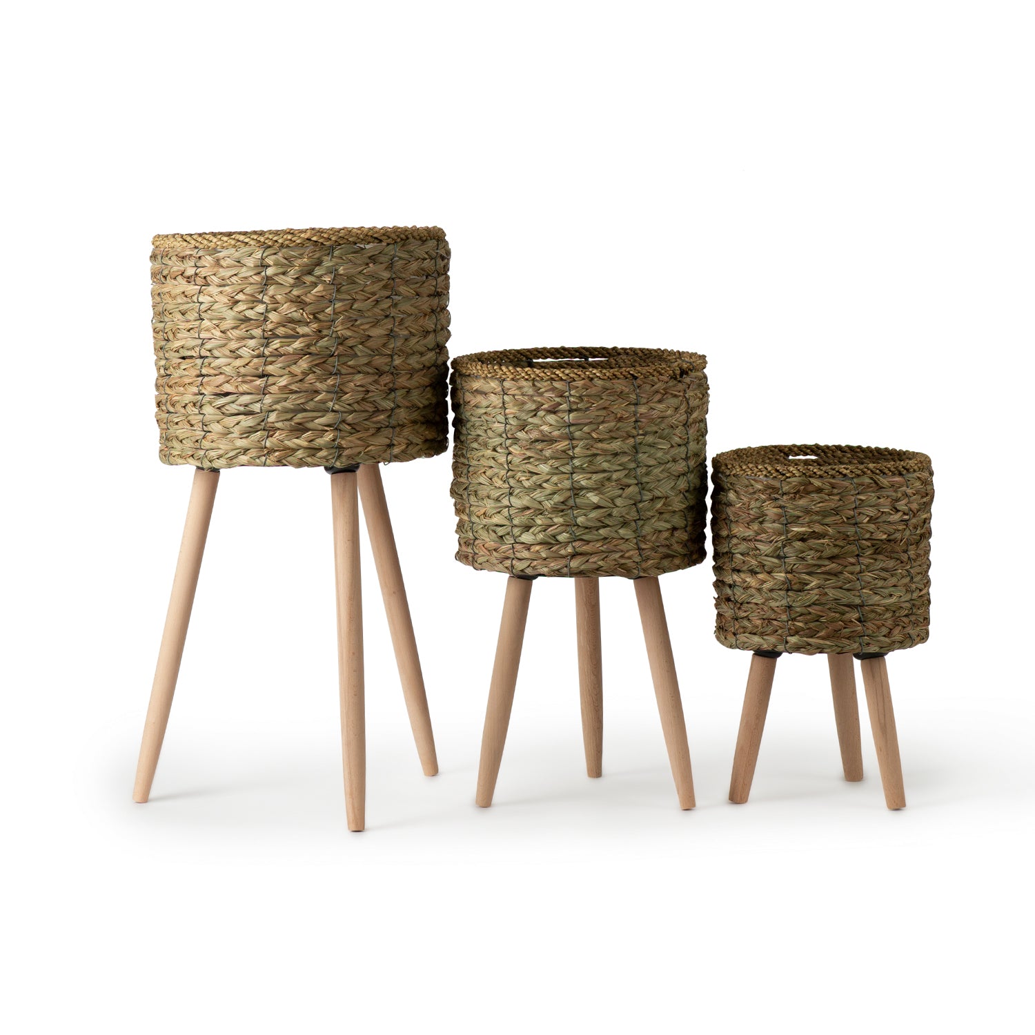 Natural Basket on Stand Basketly