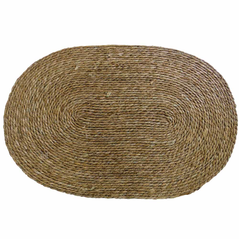 Oval Grass Woven Rug